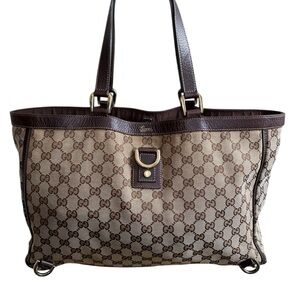 Vintage Gucci Abby D ring tote bag